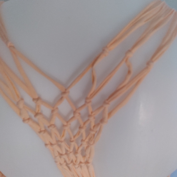 EARTH YOGA TANK TOP CRISS CROSA BACK NWT PRETTY PEACH Eco Sustainable Gym - Picture 5 of 9